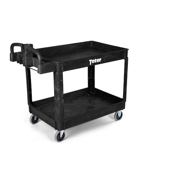 Toter Utility Cart - Lipped Top and Ergonomic Handle 43.7x25.6x33.5 - Black UCL00-E - main